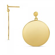 Boucles d'oreilles Théma Capsule Plaqué or 18 pampille