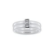 Bague Kinsley en Argent avec diamant blanc