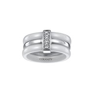 Bague Emilia en Argent avec diamant blanc