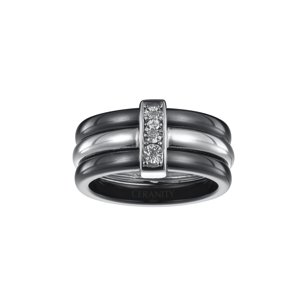 Bague Emilia en Argent avec diamant blanc