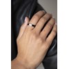 Bague Makayla en Argent avec oxyde de zirconium blanc - vue V3