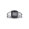 Bague Addison en Argent avec oxyde de zirconium blanc - vue V1