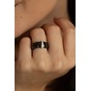 Bague Alex en Argent avec oxyde de zirconium blanc - vue V3