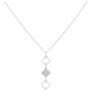 Collier fleur Céramique et argent Ceranity