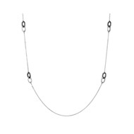 Sautoir acier et ceramique Ceranity