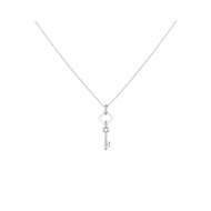 Collier clé Céramique et argent Ceranity