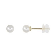 Boucles d'Oreilles - Puces Perles de Culture 0.40cm - Or Jaune - Femme ou Enfant