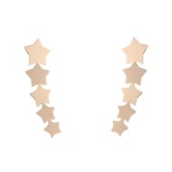 Boucles d'Oreilles Or Jaune Etoiles - Femme