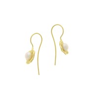 Boucles d'Oreilles Argent 925 fleur perle
