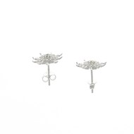 Boucles d'Oreilles Argent 925 18K Margueritte