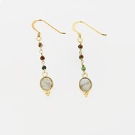 Boucles Tourmaline et Labradorite