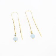 Boucles Kawi Vermeil Calcedoine