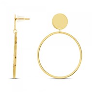 Boucles d'oreilles Théma Capsule Plaqué or 18 carats petite pampille