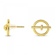 Boucles d'oreilles Théma Capsule Plaqué or 18 carats Toggle