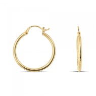 Boucles d'oreilles Théma Capsule Plaqué or 18 carats Créoles 25mm