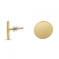 Boucles d'oreilles Théma Capsule Plaqué or 18 carats Puces 14mm