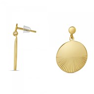 Boucles d'oreilles Théma Capsule Plaqué or 18 carats Soleil Levant