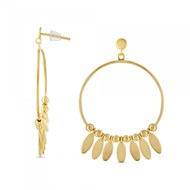 Boucles d'oreilles Théma Capsule Plaqué or 18 carats Gouttes