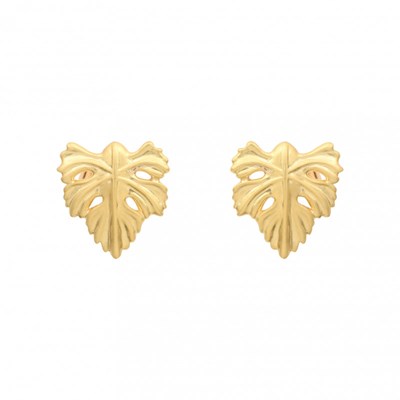 Boucles d'oreilles COLLECTION CONSTANCE PAN plaqué or - vue V1