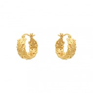 Boucles d'oreilles COLLECTION CONSTANCE CHLORIS CRÉOLES plaqué or