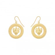 Boucles d'oreilles COLLECTION CONSTANCE CHLORIS PENDENTIFS plaqué or