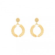 Boucles d'oreilles COLLECTION CONSTANCE APOLLON PENDANTIF plaqué or