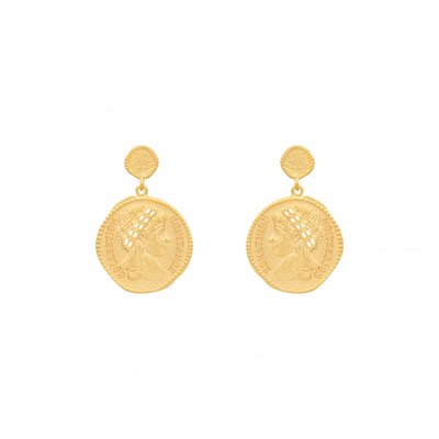 Boucles d'oreilles COLLECTION CONSTANCE CLEOPATRE plaqué or - vue V1