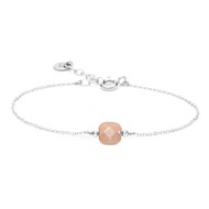 Bracelet Riviera carré argent - Pierre du soleil