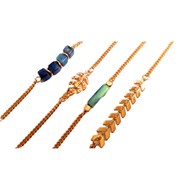 Combo 4 bracelets laiton TROPIQUES