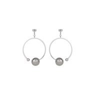 Boucles d'oreilles balle anneau