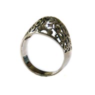 Bague jonc ajouré en argent