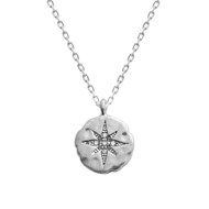 Collier Somptuose Argent 925 Strass Etoile du Nord