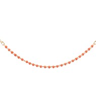 Collier délicat minimaliste chaîne perles miyuki -Doré à l 'or fin