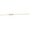 Bracelet avec perle de howlite tissée main- Doré à l'or fin - vue V3