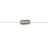 Bracelet avec perle de Lapis Lazuli tissée main- Doré à l'or fin - vue V1