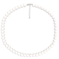 Collier en Agate blanche Chaîne pierres fines Dimension réglable 44-50cm
