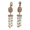 Boucles d'oreilles clips Chaturanga Doré - vue V1