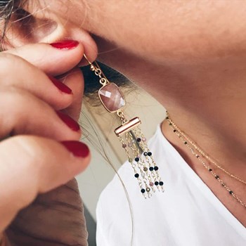 Boucles d'oreilles clips Chaturanga Doré