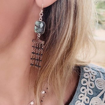 Boucles d'oreilles clips Sirsasana Argent