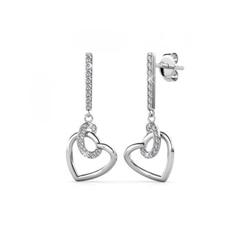 Boucles d'oreilles Allure - Zilver en Kristal