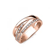 Bague Kris - Or Rosé et Cristal