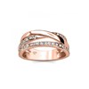 Bague Kris - Or Rosé et Cristal - vue V2