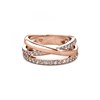 Bague Kris - Or Rosé et Cristal - vue V3