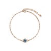 Bracelet Birth Stone  - Or Rosé et Bleu clair - vue V1