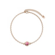 Bracelet Birth Stone  - Or Rosé et Rose