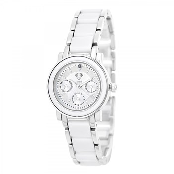 Lila SC Crystal watch adorned with a genuine black diamond