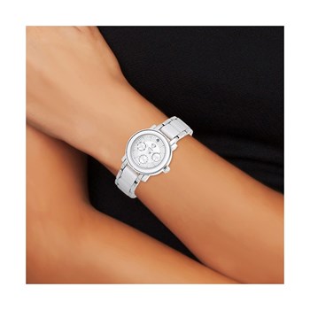 Lila SC Crystal watch adorned with a genuine black diamond