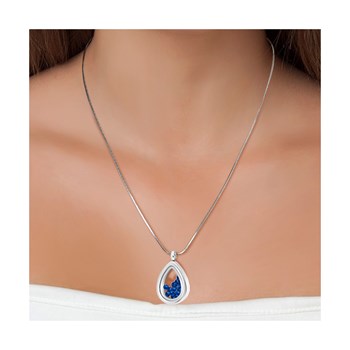 SC Kristallen halsketting met fonkelende kristallen