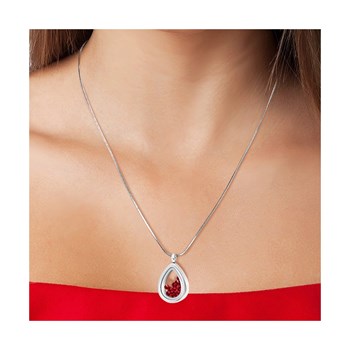 SC Kristallen halsketting met fonkelende kristallen