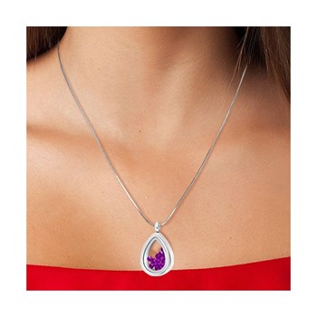 SC Kristallen halsketting met fonkelende kristallen